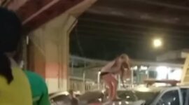 Tangkapan Layar, wanita berinsial JK (33) yang membawa kabur mobil patroli pengelola tol. (Instagram.com/@sekitar.jakut) 
