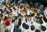 Acara Konsolidasi Akbar Pengurus Gerindra Tangerang Raya di Lapangan Ahmad Yani, Tangerang, Minggu, 7 Juli 2023. (Dok. Tim Media Prabowo Subianto)