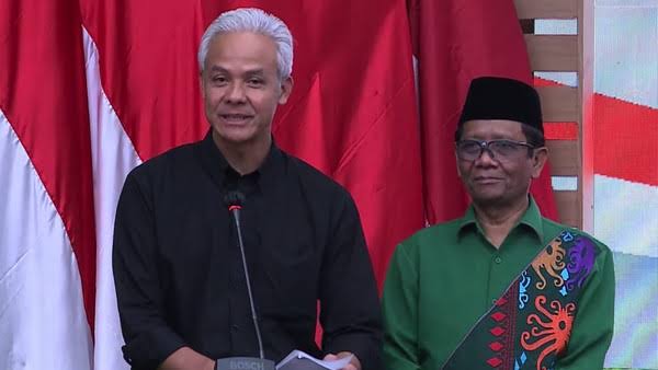 Partai Demokrasi Indonesia Perjuangan (PDI-P) mengumumkan Mahfud MD sebagai calon wakil presiden (Cawapres) pendamping Ganjar Pranowo di Pilpres 2024