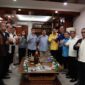 Para ketua umum partai ikut mengantarkan bakal pasangan capres dan cawapres Prabowo Subianto - Gibran Rakabuming Raka. (Dok. Tim Media Prabowo Subianto)