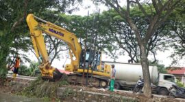 Bantuan alas tidur dari BNPB belum lama tiba di sebuah pengungsian di Masjid Al Busyro, Desa Wonorejo, Kecamatan Karanganyar, Kabupaten Demak. (Dok. BNPB)