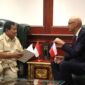 Menteri Pertahanan (Menhan) Prabowo Subianto menerima kunjungan kehormatan Duta Besar Republik Ceko untuk Indonesia, YH.E. Mr. Jaroslav Dolecek. (Dok. Kemhan.go.id)

