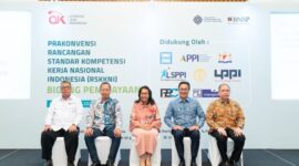 Otoritas Jasa Keuangan (OJK) menggelar Prakonvensi Rancangan Standar Kompetensi Kerja Nasional Indonesia (RSKKNI) bidang Pembiayaan di Hotel Le Méridien, Jakarta (29/5/24).