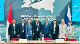 Deputi Bidang Koordinasi Kerja Sama Ekonomi Internasional Edi Prio Pambudi telah melakukan Pertemuan Ketua Kelompok Kerja Perdagangan, Investasi, dan Industri RI-Rusia. (Dok. Ekon.go.id)

