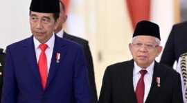 Presiden Joko Widodo bersama Wakil Presiden (Wapres) Ma'ruf Amin. (Instagram.com @kyai_marufamin)

