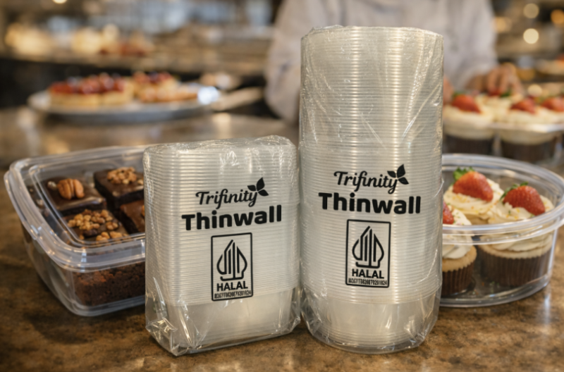 Bikin kue jualanmu makin berkelas! ✨ Dengan kemasan Trifinity yang bening dan kedap udara, tekstur roti tetap lembut dan topping-nya pun aman terlindungi.